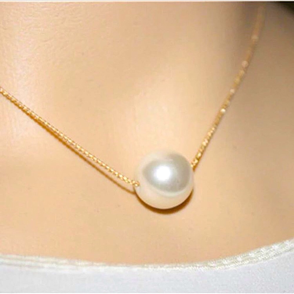 ⚜️[𝟯/$𝟭𝟴]⚜️Gold Pearl Delicate Charm Choker NEW - Picture 6 of 10